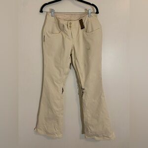 Holden Women's Small Standard Twill Shell Ski/Snowboard Pants Tan Bone Color